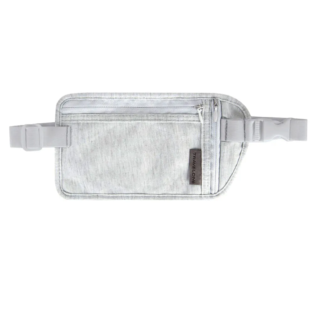 1 Undergarment Waist Pouch Travel Money Belt Hidden Security Fanny Pack Bag Grey