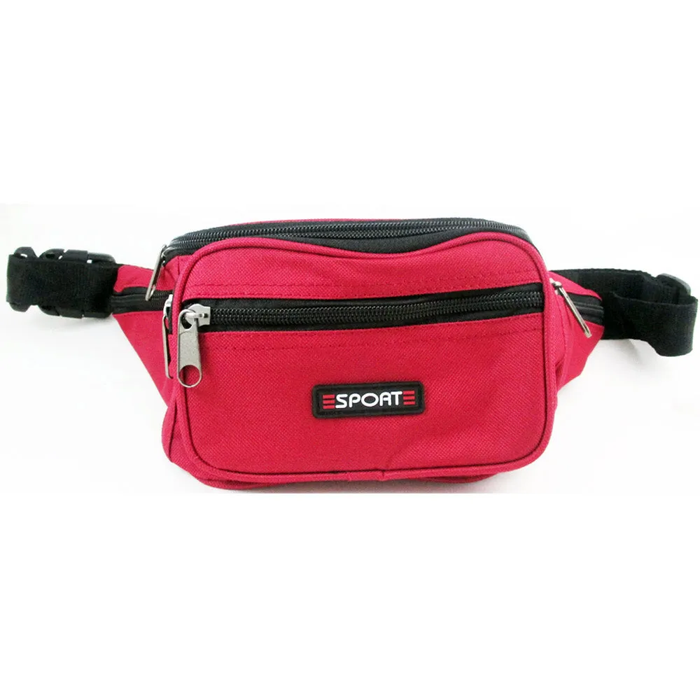 1 Waist Fanny Pack Belt Bag Pouch Travel Sport Hip Purse Zipper Sports Running