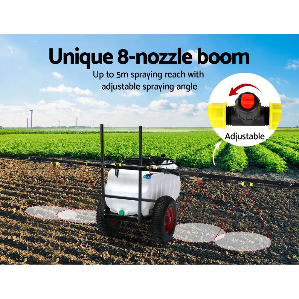 100L ATV Weed Sprayer Trailer With 5M Boom Extension