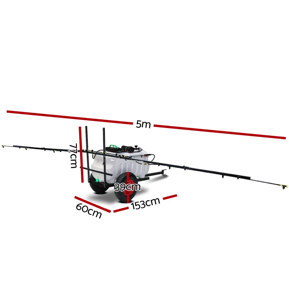 100L ATV Weed Sprayer Trailer With 5M Boom Extension