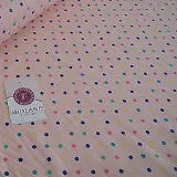 5mm Spot Polka Dots Multi Coloured Dress Craft 100% Cotton Poplin Fabric 45" M21