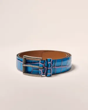 Crocco Leather Embossed Belt