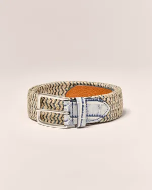 Crocco Tip Italian Linen Belt