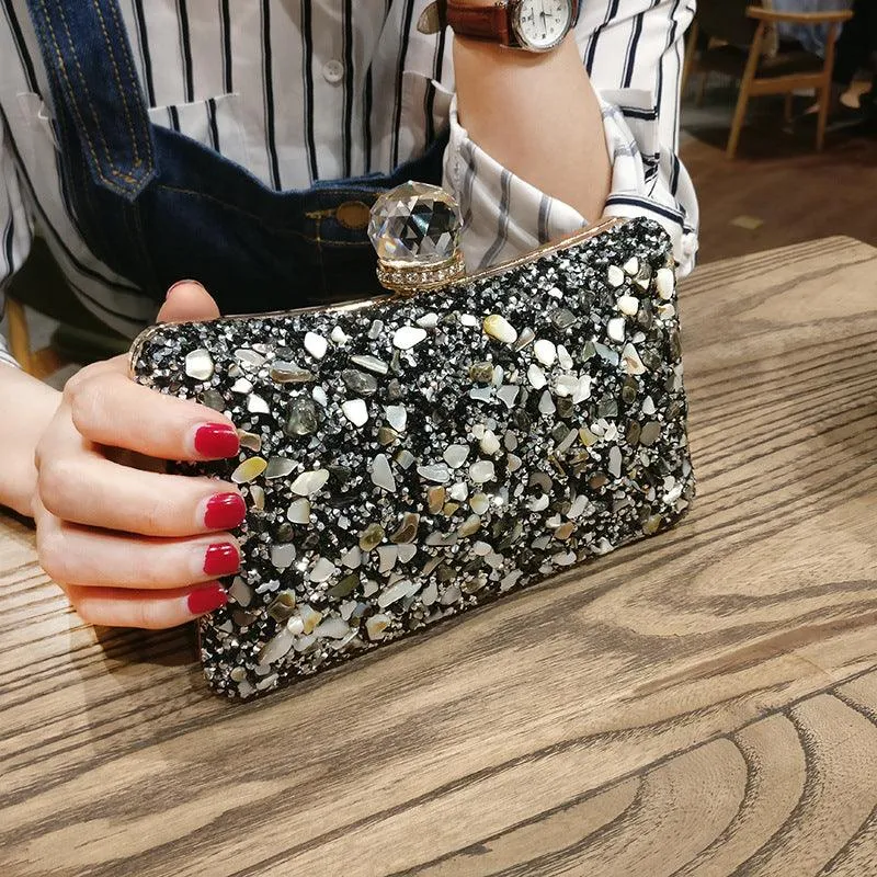 Diamond Concave Pillow Clutch