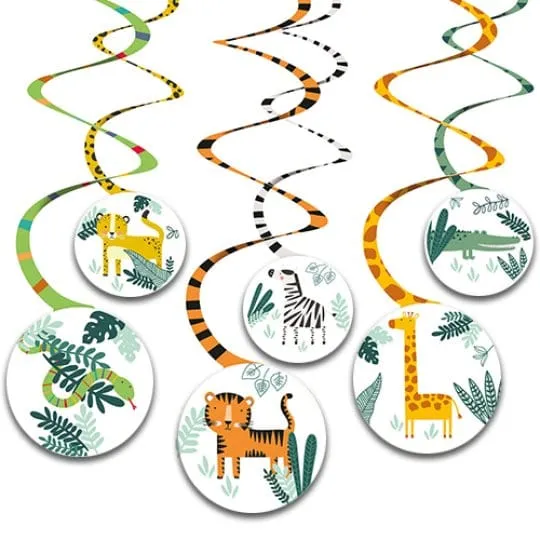 Get Wild Swirl Party Decorations