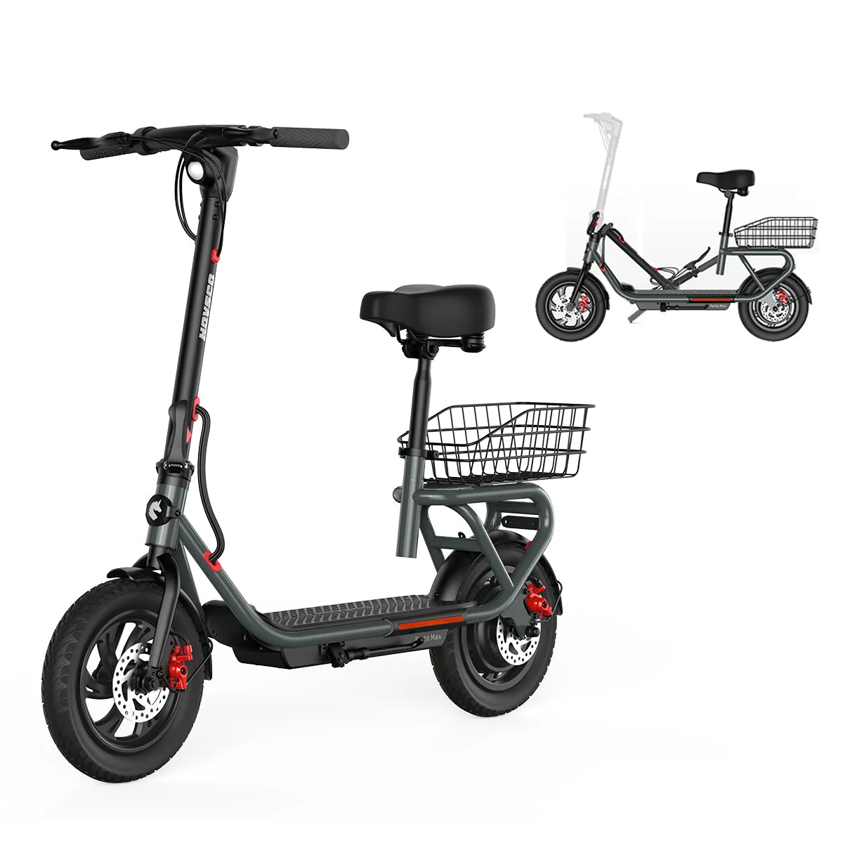 HOVSCO Porto Max Electric Scooter For Commute & Grocery Shopping