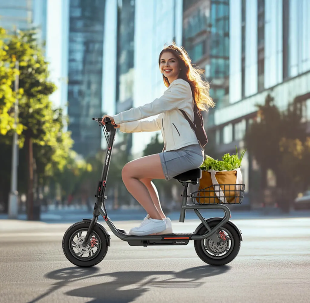 HOVSCO Porto Max Electric Scooter For Commute & Grocery Shopping