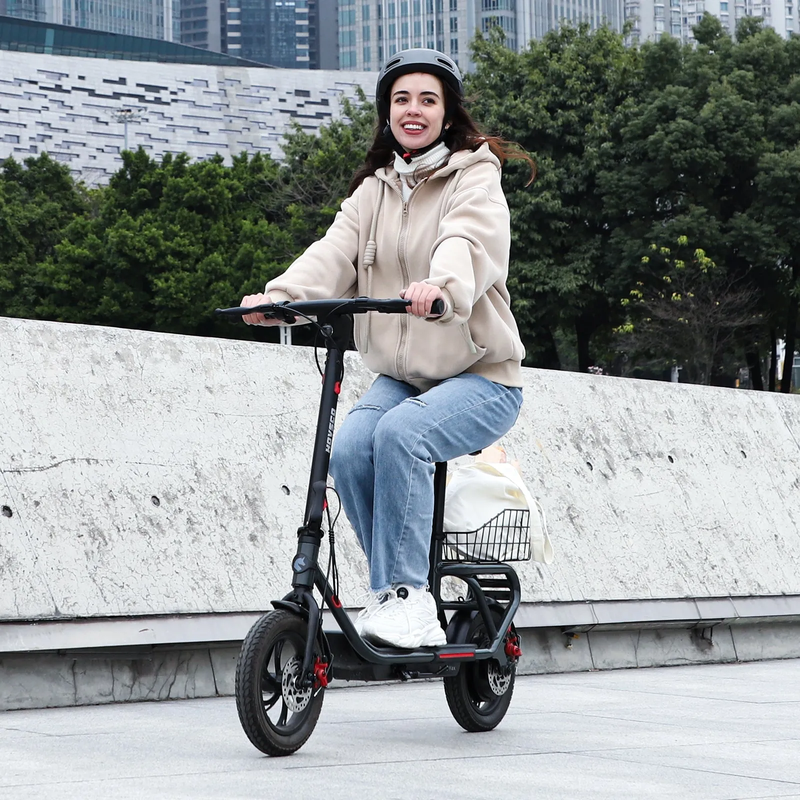 HOVSCO Porto Max Electric Scooter For Commute & Grocery Shopping