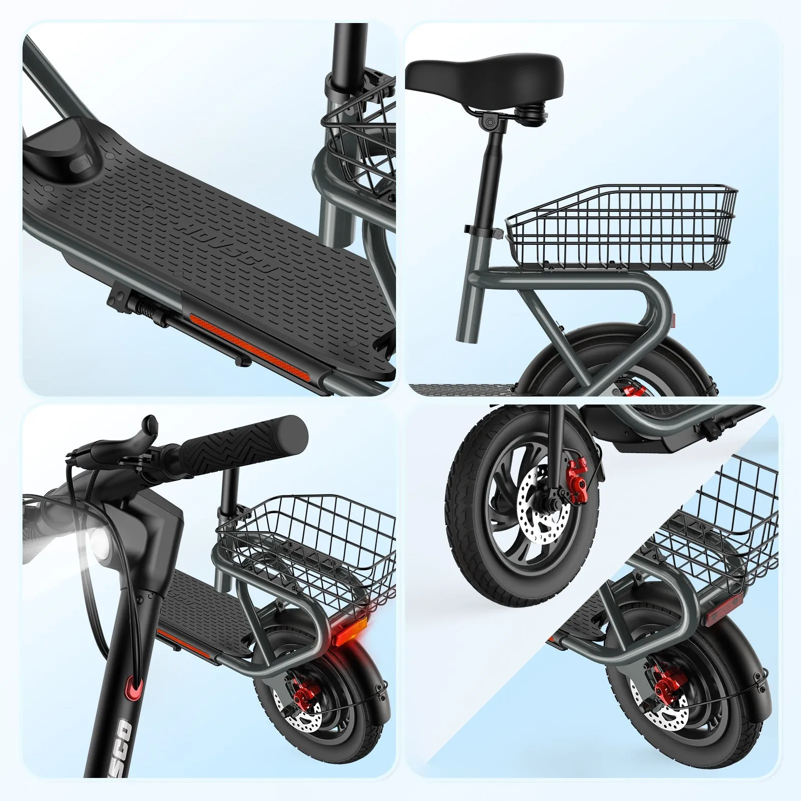 HOVSCO Porto Max Electric Scooter For Commute & Grocery Shopping