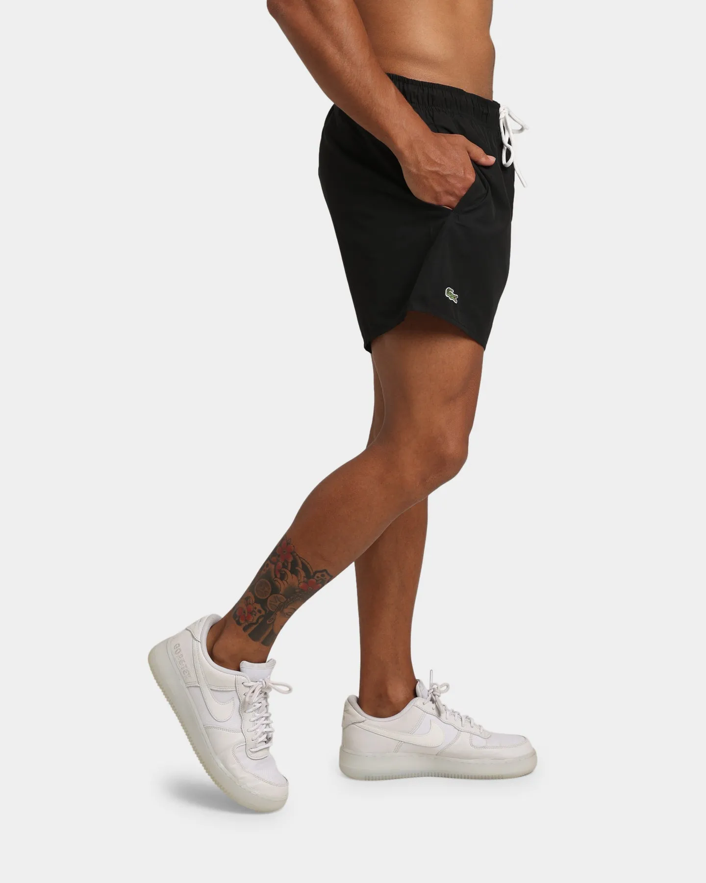 Lacoste Block Colour Swim Shorts Black/Navy Blue