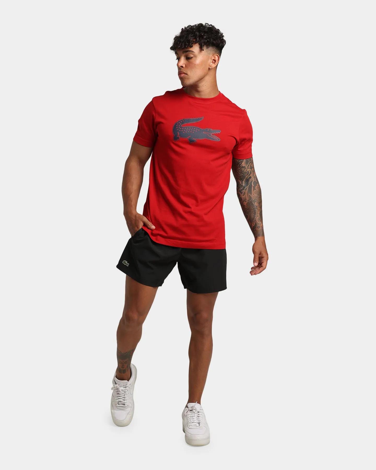 Lacoste Block Colour Swim Shorts Black/Navy Blue
