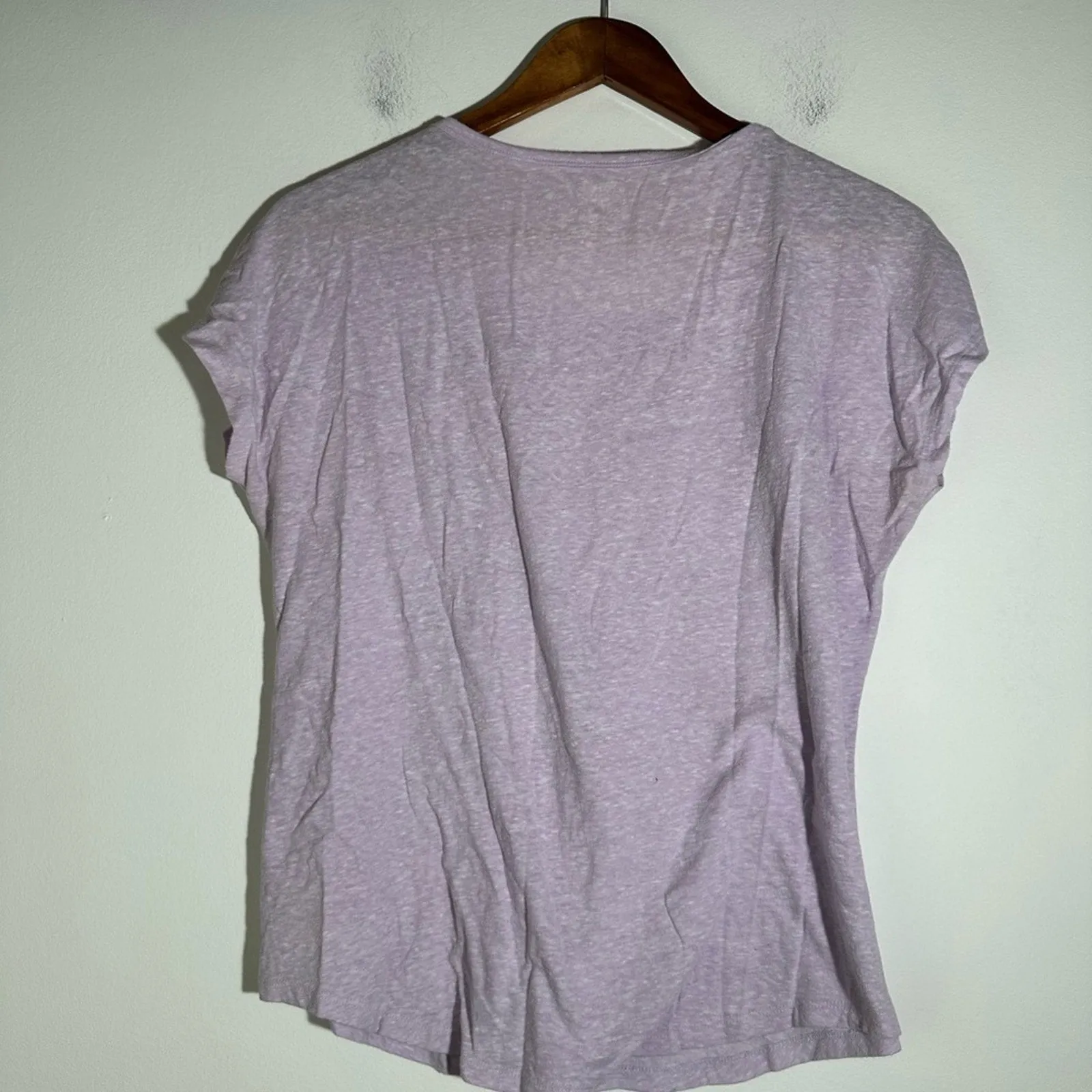 Lavender Short Sleeve Tee with Graphic Design