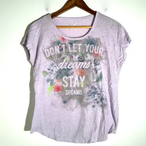 Lavender Short Sleeve Tee with Graphic Design