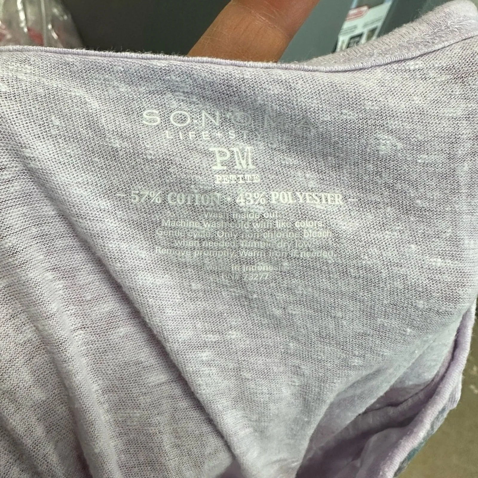 Lavender Short Sleeve Tee with Graphic Design