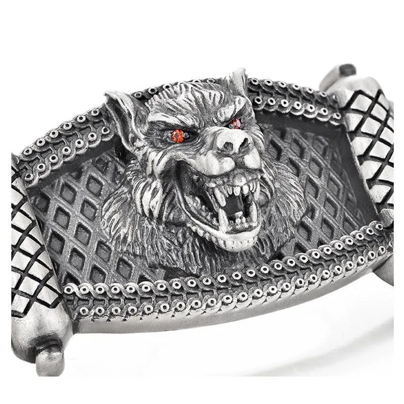 New Wolf Head Bracelet Men's Fashion Retro Hegemony