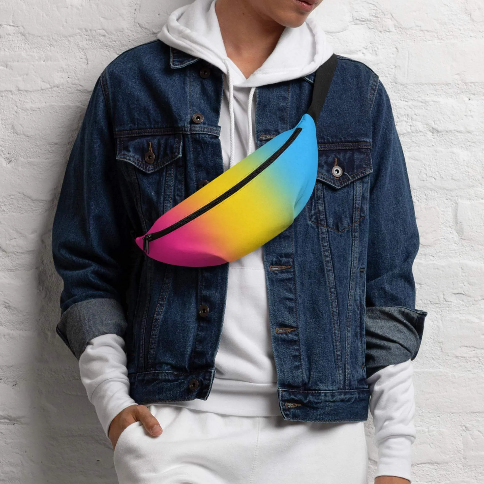 Pansexual Pride Ombre Crossbody Belt Bag