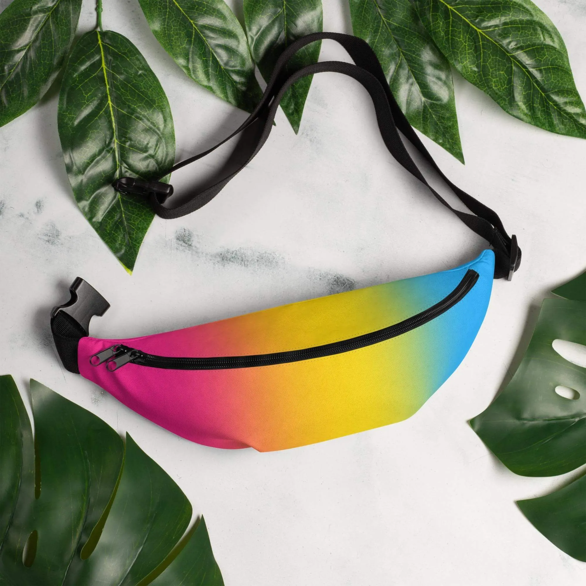Pansexual Pride Ombre Crossbody Belt Bag
