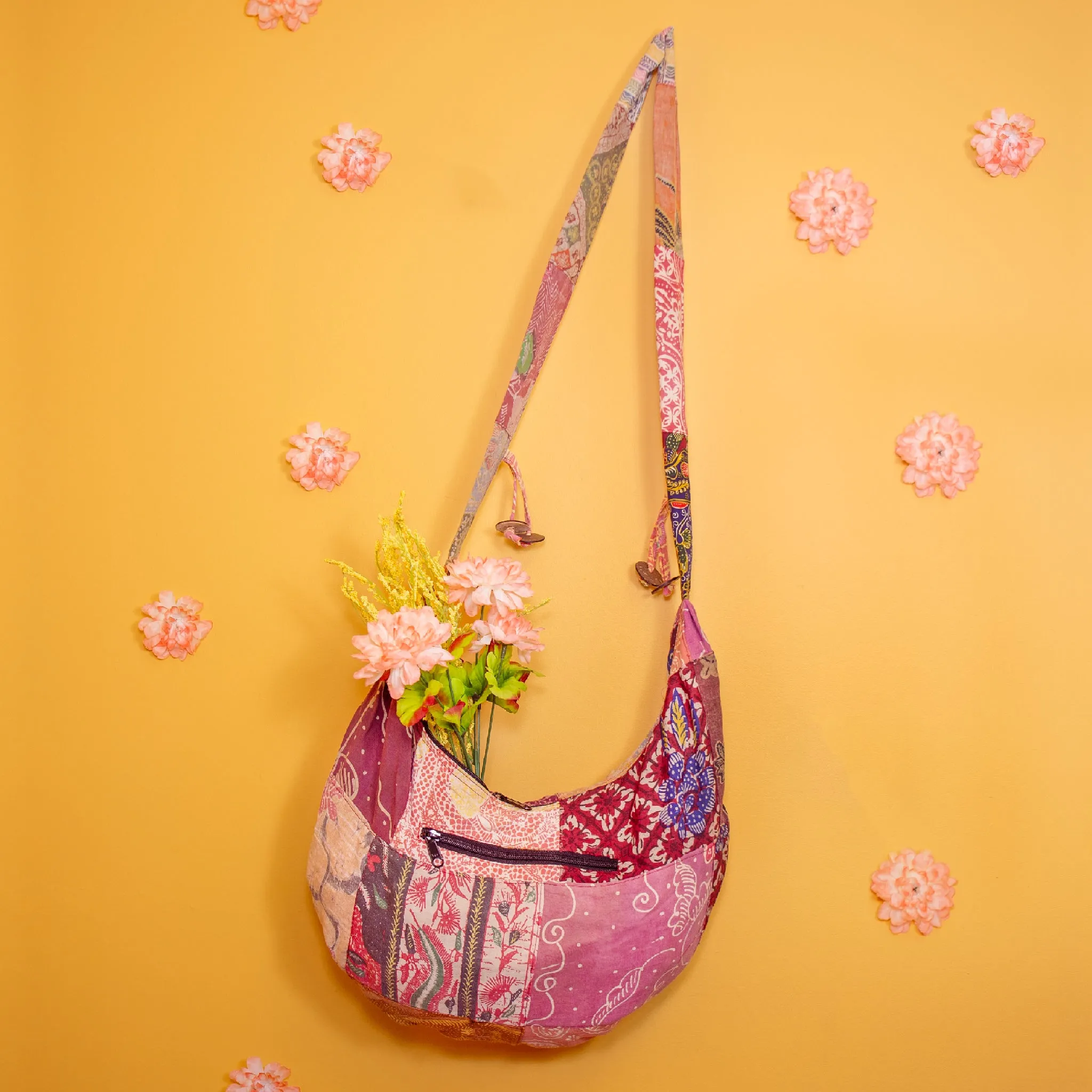 Recycled Sari Shoulder Bag