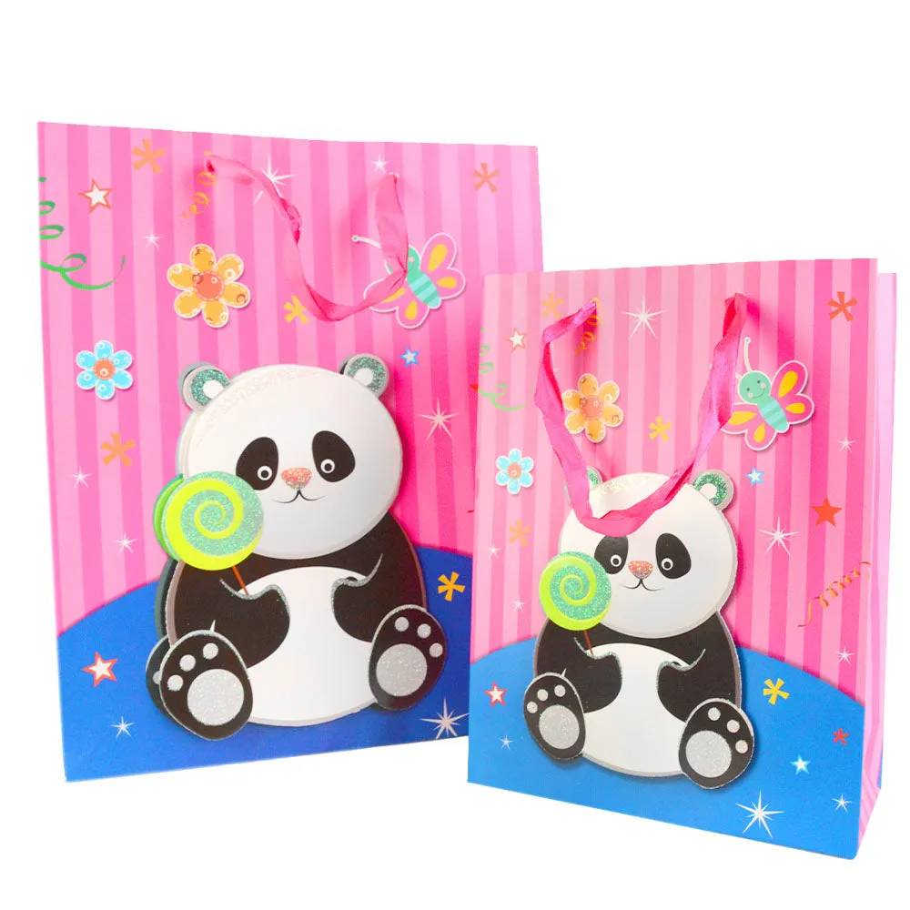 Small and Large Gift Bag with 3D Animal Print