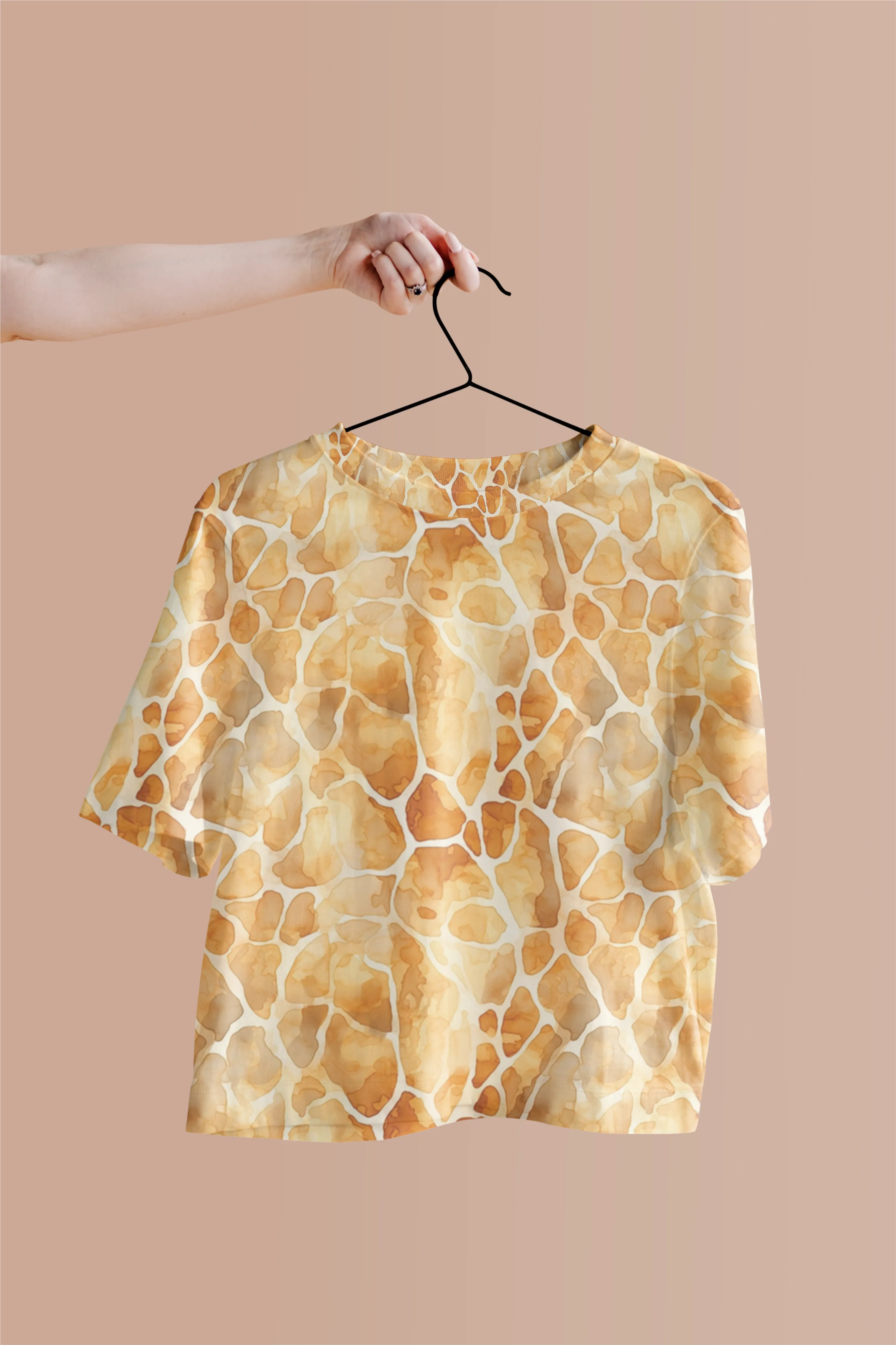 Stand Tall in Style With Giraffe Print Crop Top