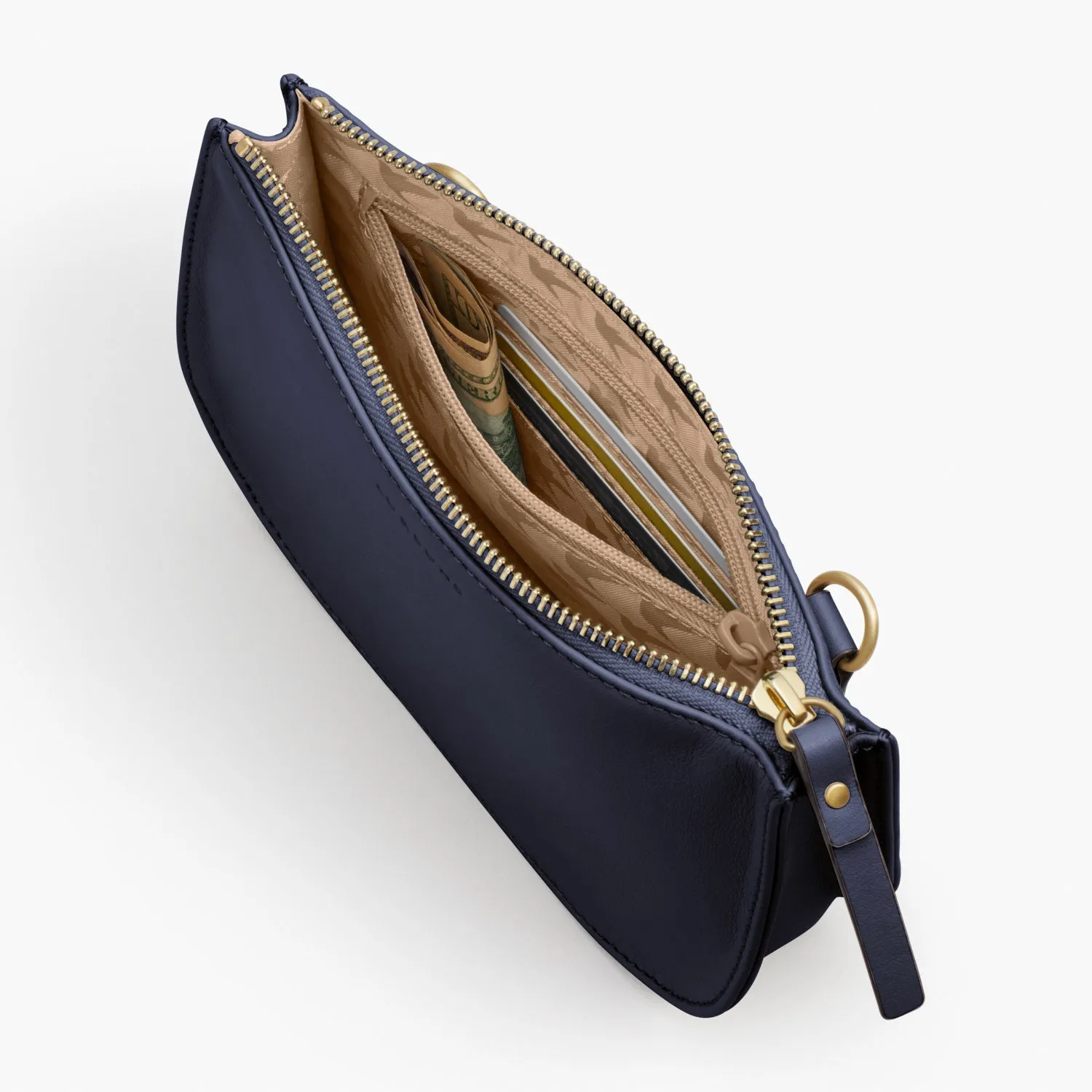 The Waverley 2 - Nappa Leather - Deep Navy / Gold / Camel