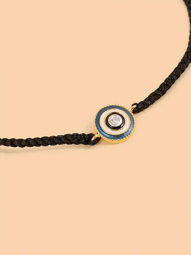 Westside X Pome Studded Evil Eye Macrame Bracelet