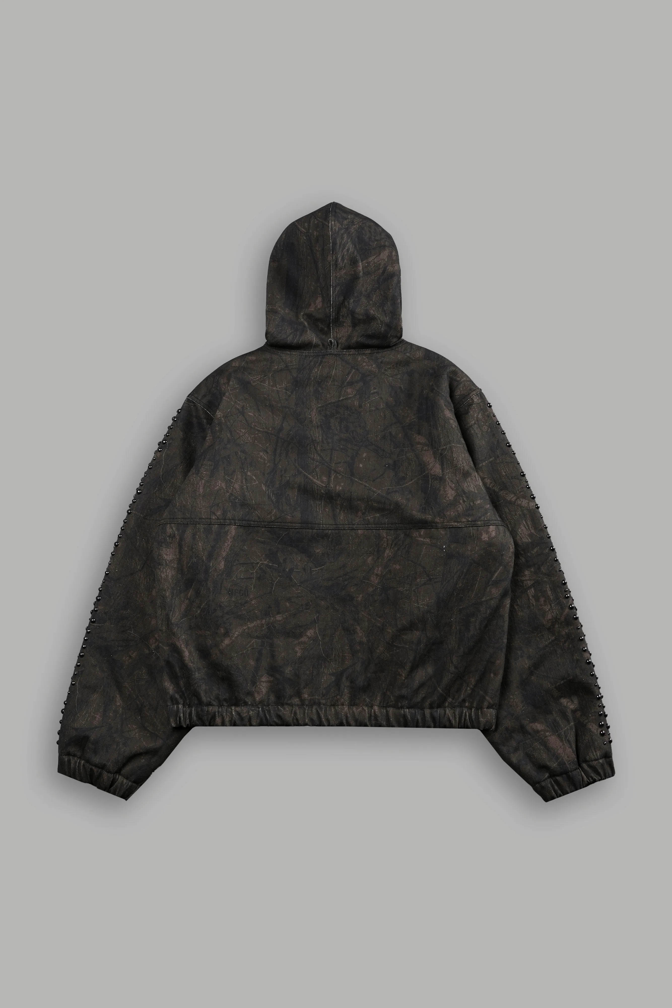 Wolves Hesh Studded Calaway Jacket in Brown Driftwood Forest Camo